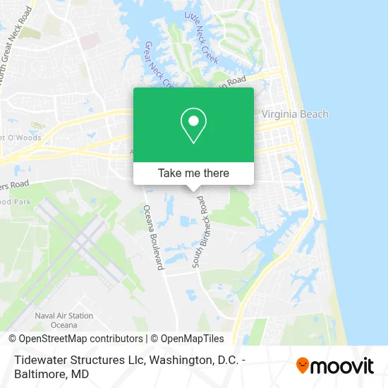 Tidewater Structures Llc map
