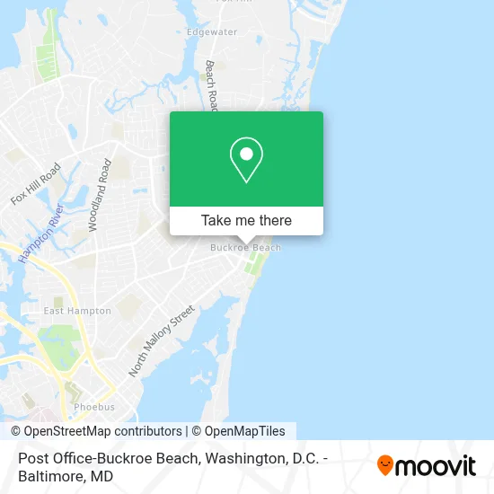Post Office-Buckroe Beach map