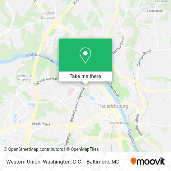 Western Union map