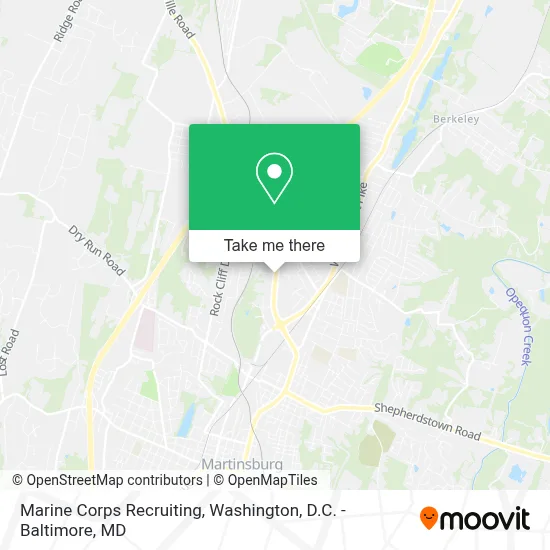 Marine Corps Recruiting map