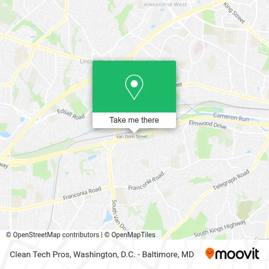 Clean Tech Pros map