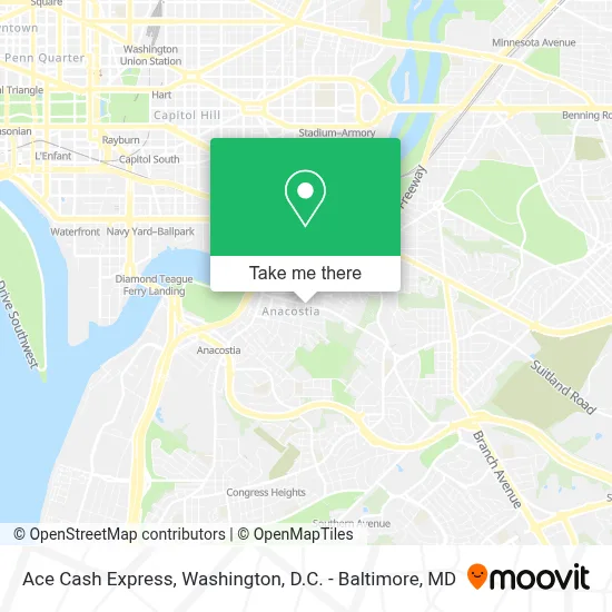 Ace Cash Express map