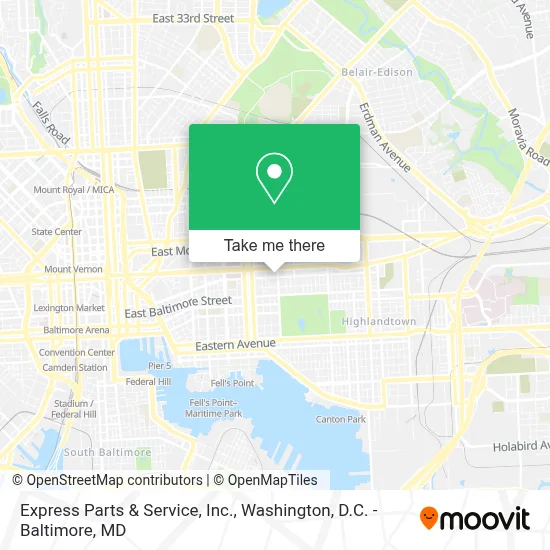 Express Parts & Service, Inc. map