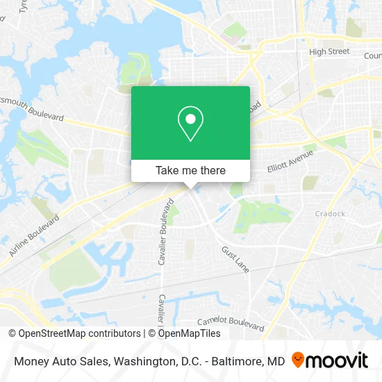 Money Auto Sales map