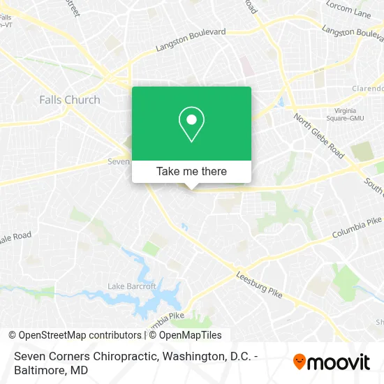 Seven Corners Chiropractic map