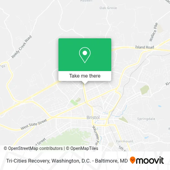 Tri-Cities Recovery map