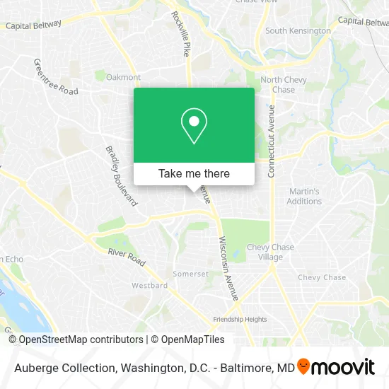 Auberge Collection map