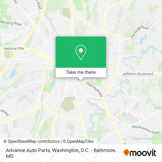Advance Auto Parts map