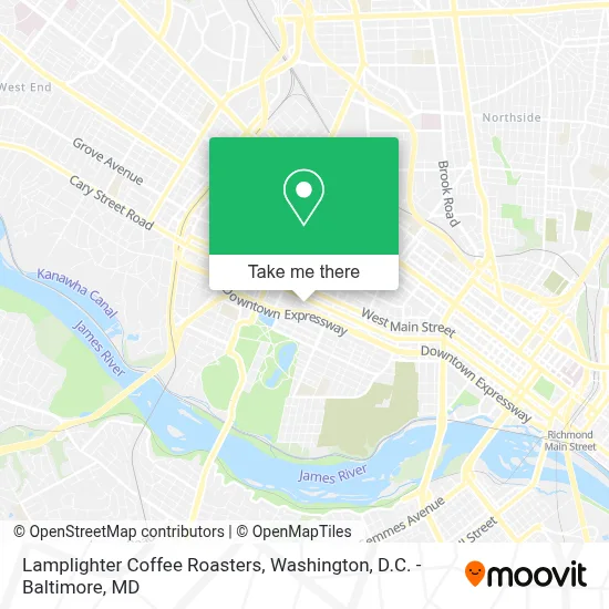 Lamplighter Coffee Roasters map