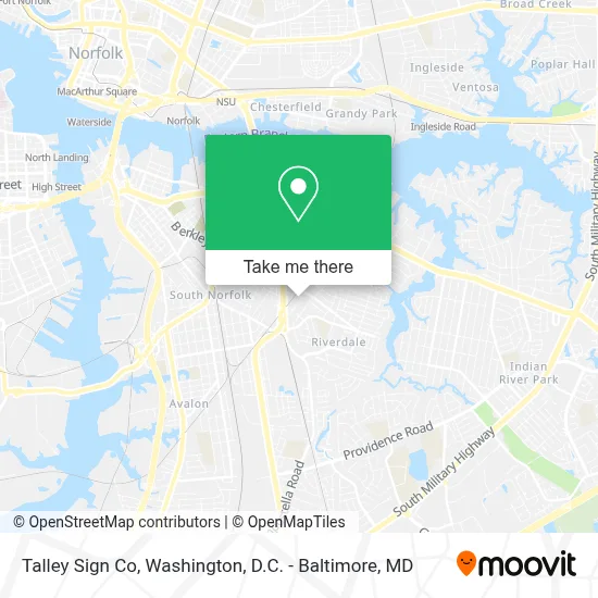 Talley Sign Co map