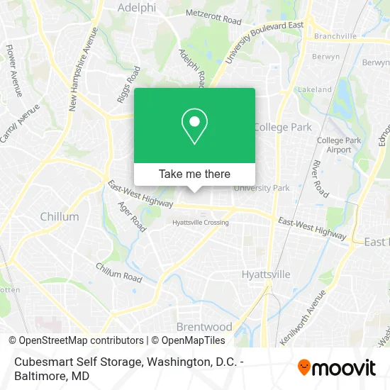 Cubesmart Self Storage map