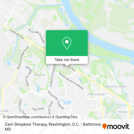 Zam Simpkins Therapy map