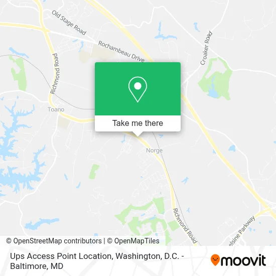 Ups Access Point Location map