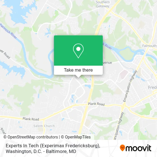 Experts In Tech (Experimax Fredericksburg) map