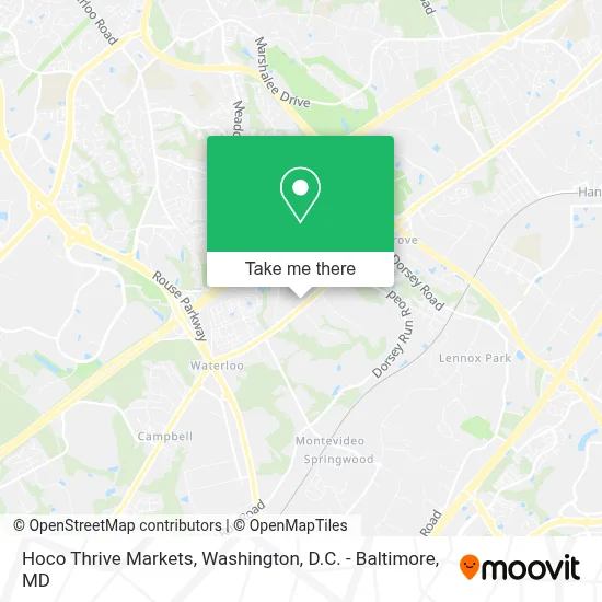 Hoco Thrive Markets map