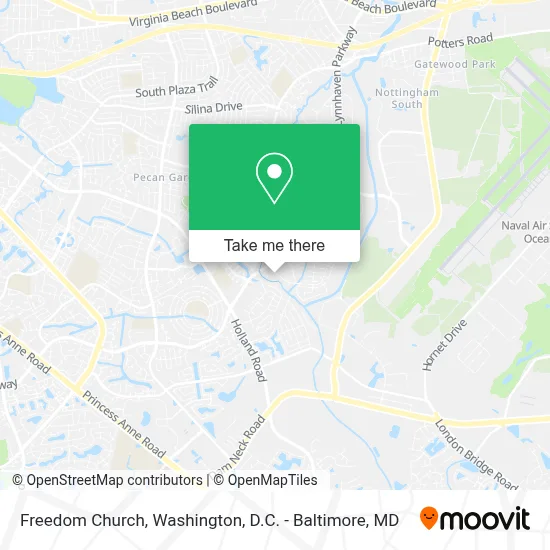 Freedom Church map