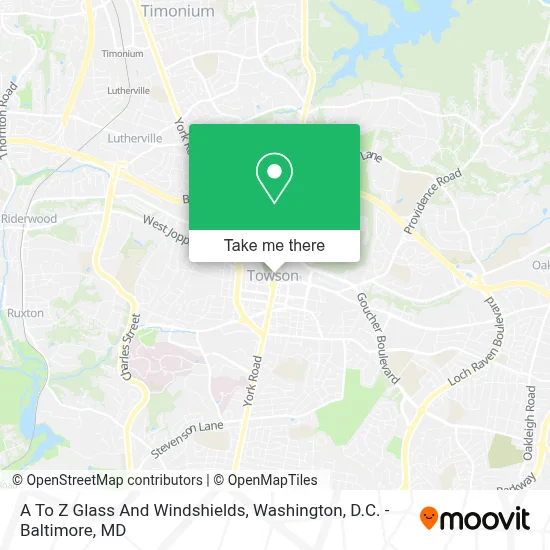 A To Z Glass And Windshields map