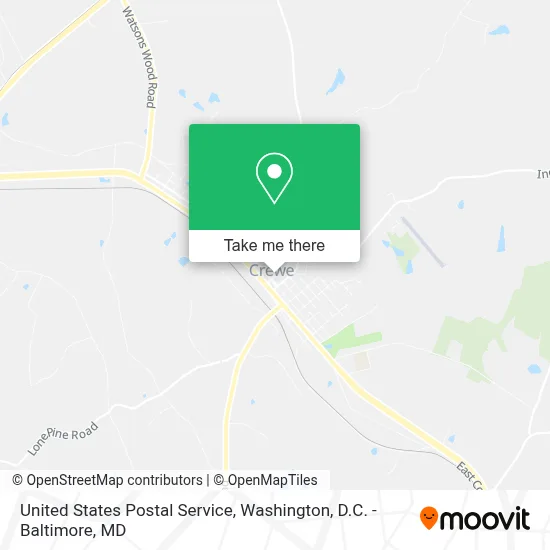 United States Postal Service map