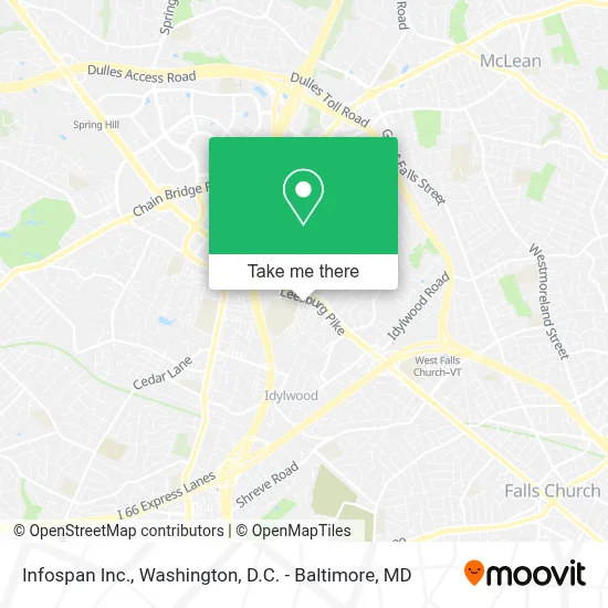 Infospan Inc. map