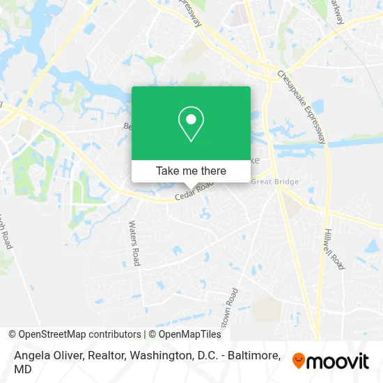 Angela Oliver, Realtor map