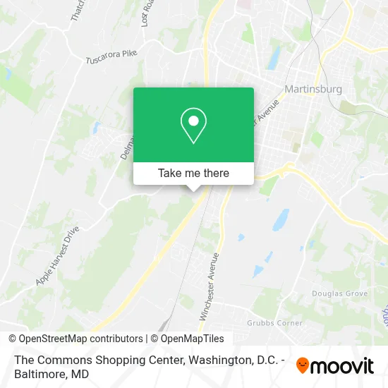 The Commons Shopping Center map