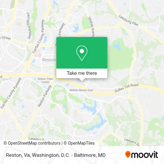 Reston, Va map