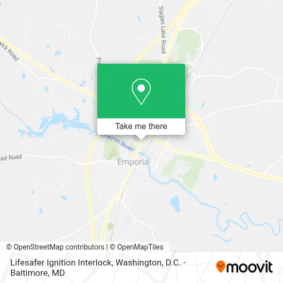 Lifesafer Ignition Interlock map