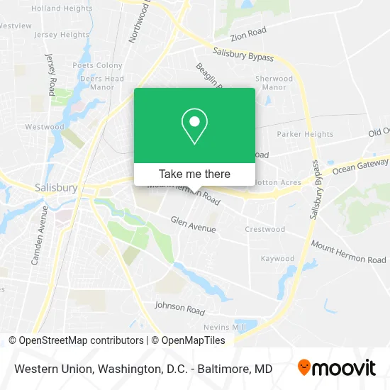 Western Union map