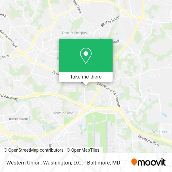 Western Union map