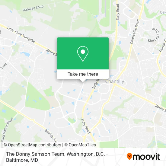 The Donny Samson Team map