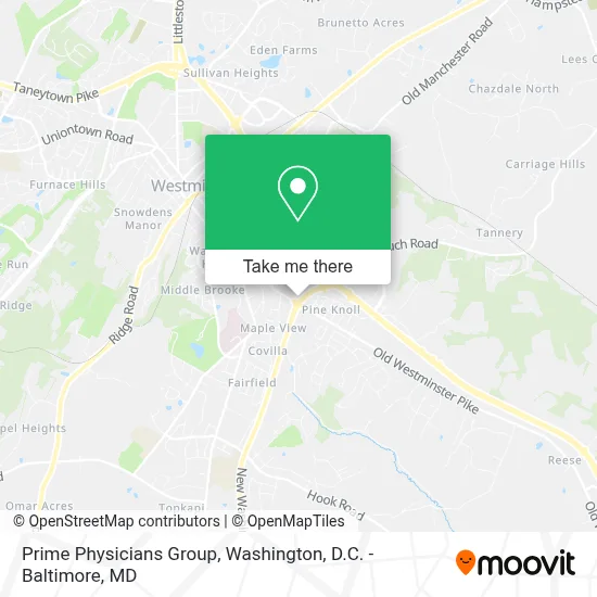 Prime Physicians Group map