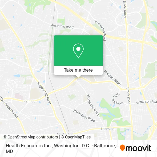 Health Educators Inc. map