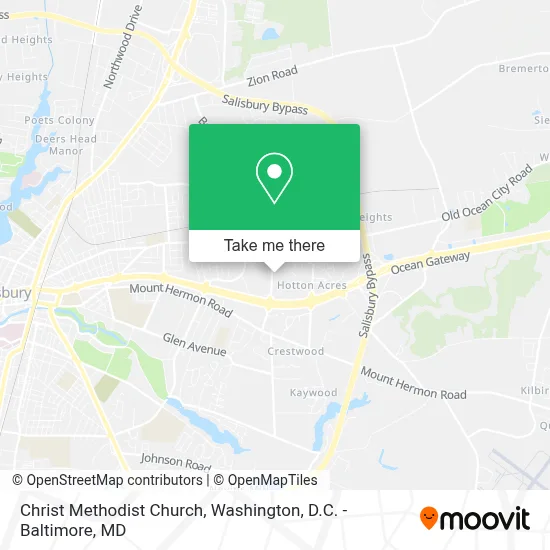 Christ Methodist Church map