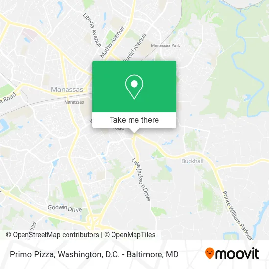 Primo Pizza map