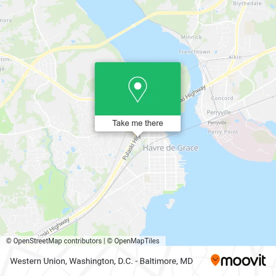 Western Union map