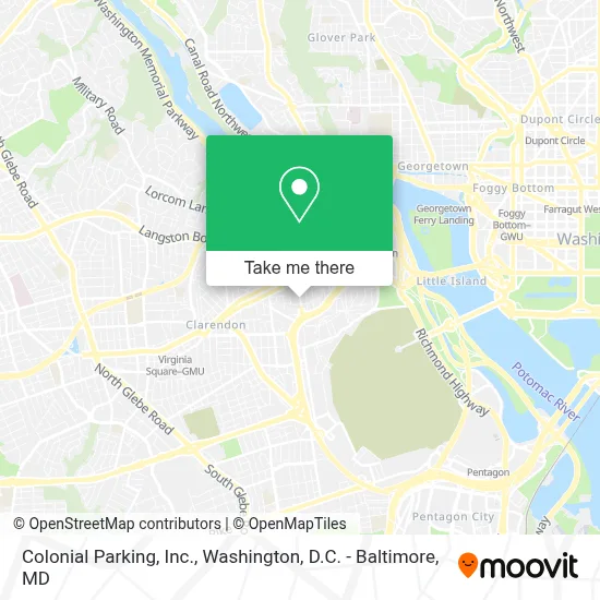Colonial Parking, Inc. map