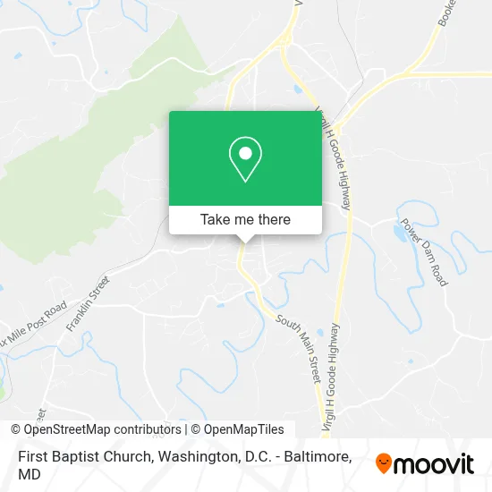 First Baptist Church map