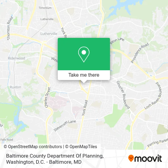 Baltimore County Department Of Planning map