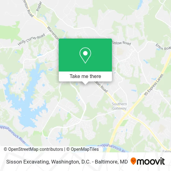 Sisson Excavating map