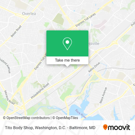 Tito Body Shop map