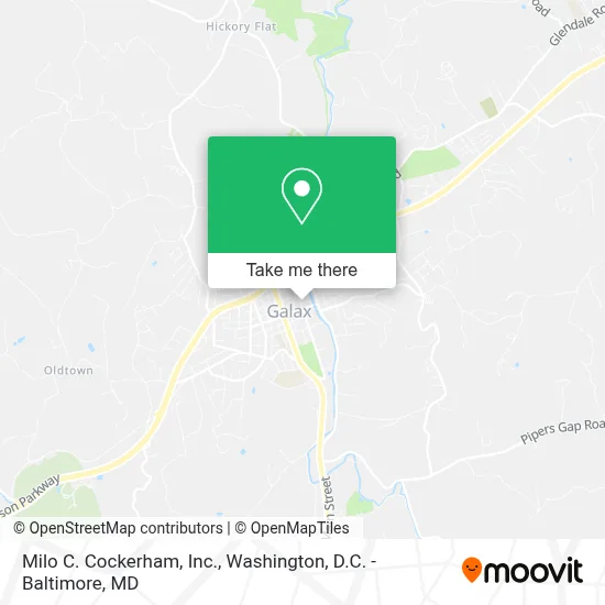 Milo C. Cockerham, Inc. map