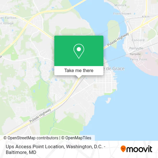 Ups Access Point Location map