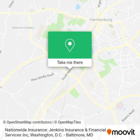 Nationwide Insurance: Jenkins Insurance & Financial Services Inc map