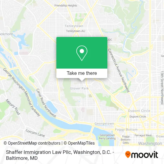 Shaffer Immigration Law Pllc map