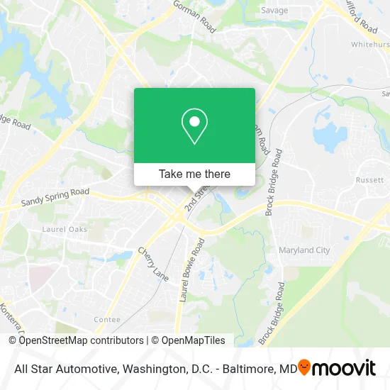 All Star Automotive map