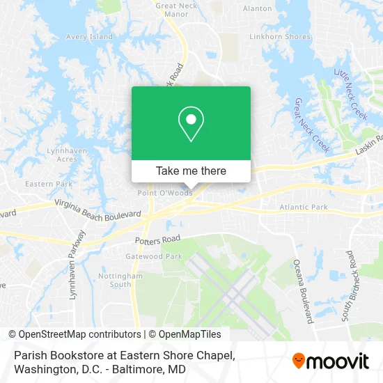 Parish Bookstore at Eastern Shore Chapel map