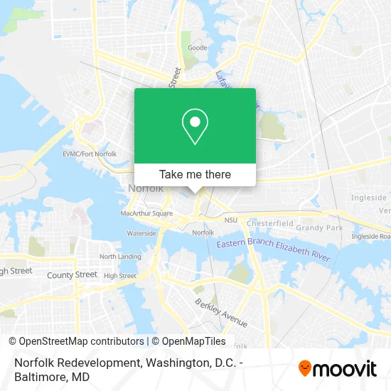 Norfolk Redevelopment map
