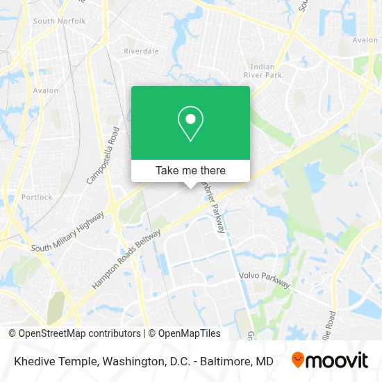 Khedive Temple map