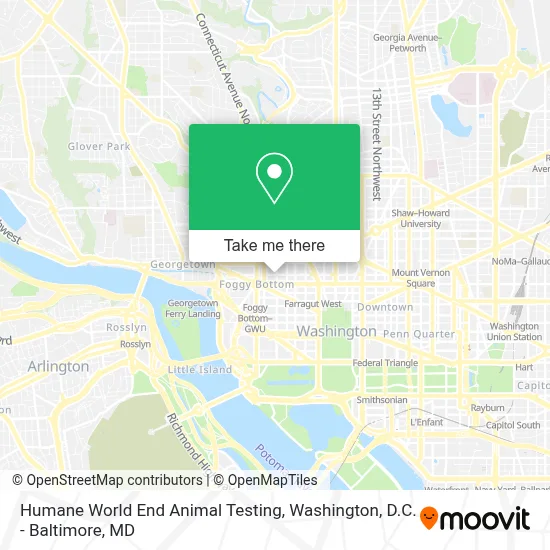 Humane World End Animal Testing map