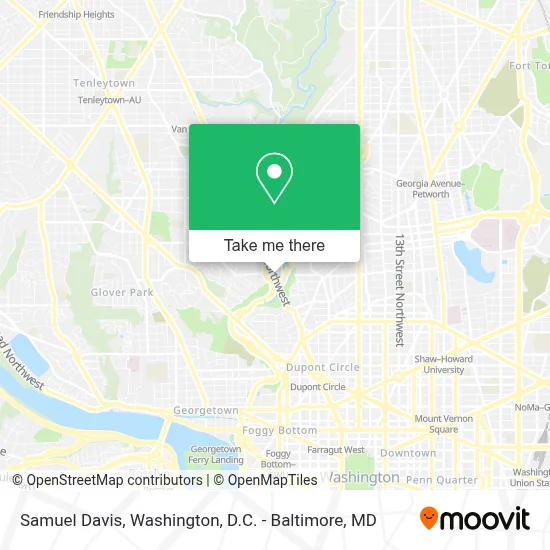 Samuel Davis map